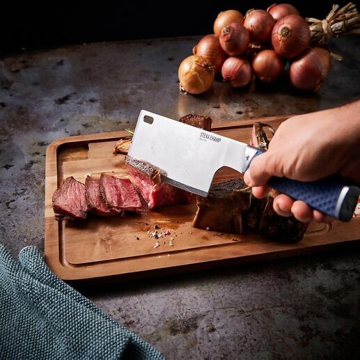 Couteau à steak SteakChamp Flip & Cut coupant de la viande