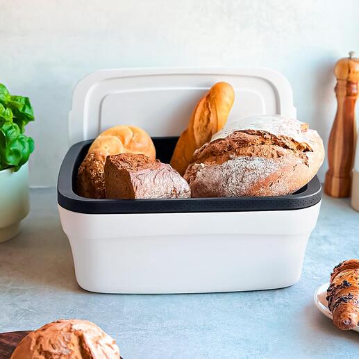 Boîte BreadSmart Tupperware® La nouvelle génération de boîtes à pain : elles régulent seule l’humidité et la circulation de l’air de manière optimale.