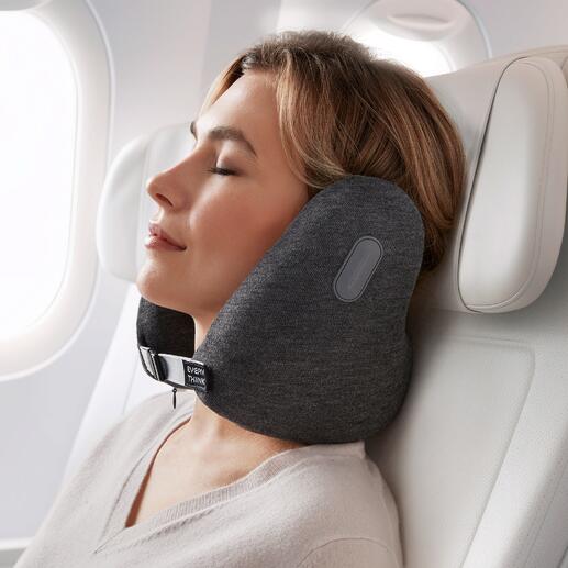 Coussin pour nuque de voyage avec fonction isolante du son Masque les bruits de manière effective. Soutient et soulage de manière optimale.