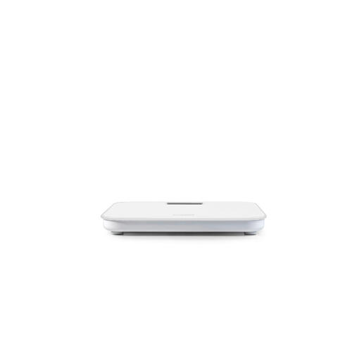 Pèse-personne design sans piles Vue latérale d'une balance de corps sans batterie