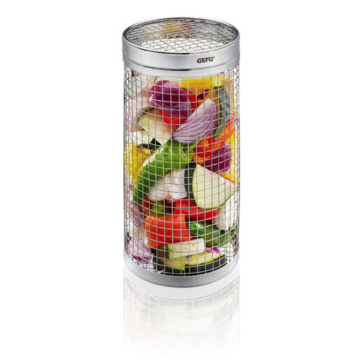 Panier cylindrique pour barbecue