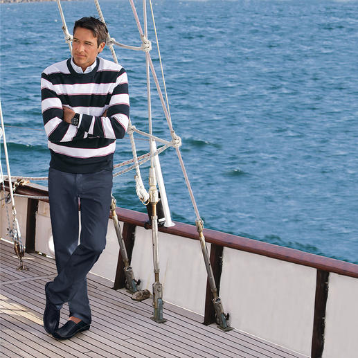 Pull en coton pima « Maritime Stripes » Pull en coton pima « Maritime Stripes »