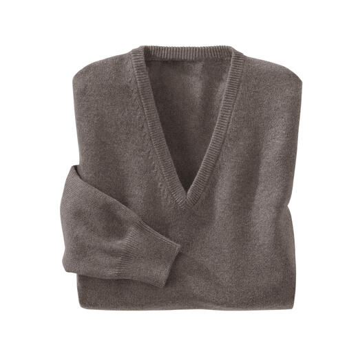 Pull col en V, Taupe Pull col en V, Taupe