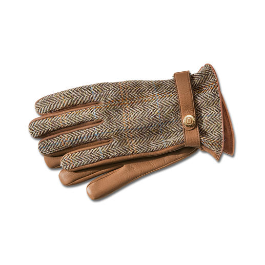 Gants hommes ou femmes en Harris Tweed de Dents Des gants de luxe de Dents. En Harris Tweed original et cuir de cerf rare.