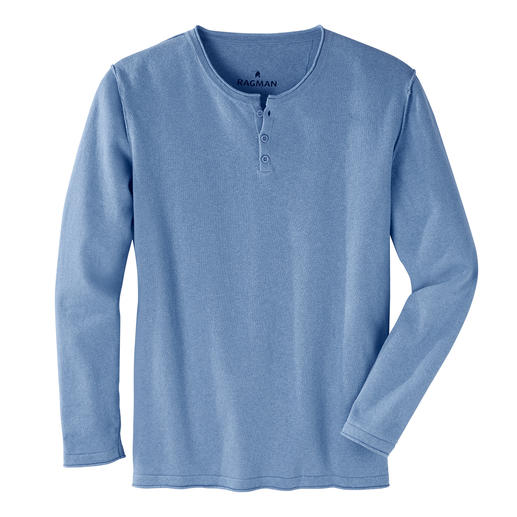 Pull décontracté Ragman Fin tricot en lin et coton : la preuve qu’un look décontracté peut également être élégant.