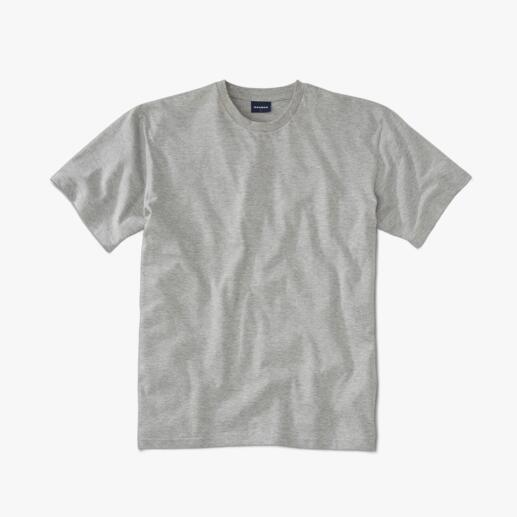 T-shirt Ragman de 155 g en gris chiné avec col rond
