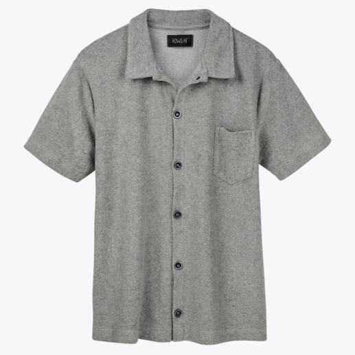 Chemise en éponge à manches courtes Howlin’ Un confort qui relève du miracle : la chemise en éponge veloutée. Respirante et absorbant l’humidité.