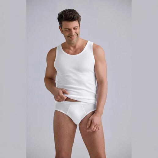 Sous-vêtements pour hommes de Hanro, débardeur blanc et slips