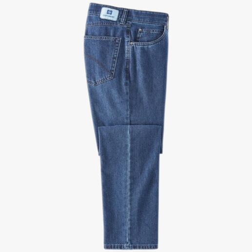 Jean T400® Pas de poche aux genoux. Beaucoup moins de plis quand on s’assoit. Sèche en une nuit.