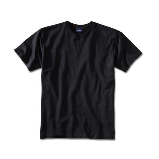 T-shirt noir Ragman en taille 44 posé sur un fond blanc.