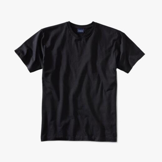T-shirt noir Ragman en taille 44 posé sur un fond blanc.