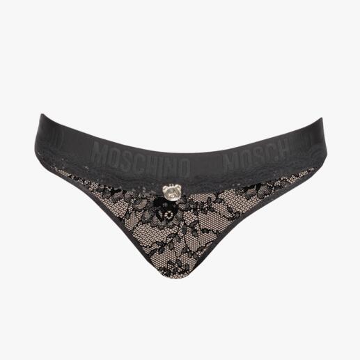 Bustier et slip en dentelle Underwear Moschino Le sport couture de la lingerie : dessous en dentelle
de la marque tendance italienne Moschino.