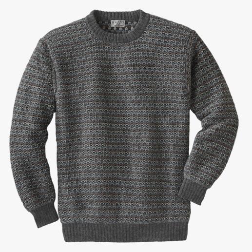 Pullover en alpage Intiwara Rare tricot artisanal venant des Andes. Et non pas une production de masse.