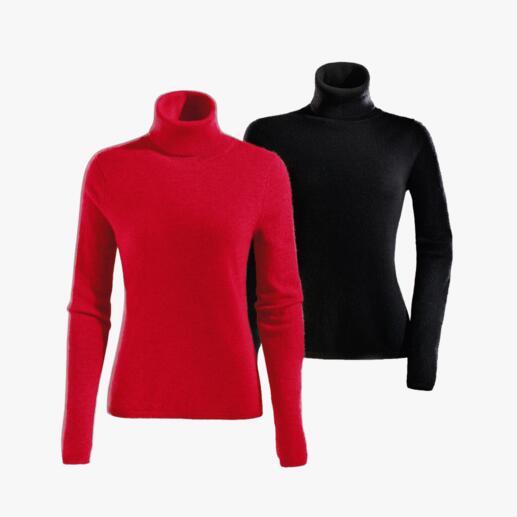 Pull en cachemire de FTC Aussi aéré quʼun shirt. Mais en cachemire ultra doux de la meilleure qualité. De Fair Trade Cashmere. Deux pulls en cachemire; rouge et noir