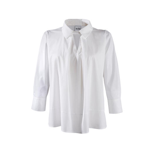 Blouse tunique aybi Tout sauf ennuyeuse : la blouse blanche classique basique à la réactualisation tendance.