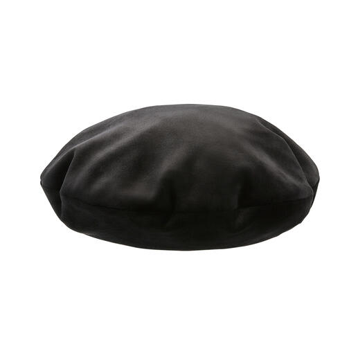 Béret réversible Mayser, noir, vu de dos.