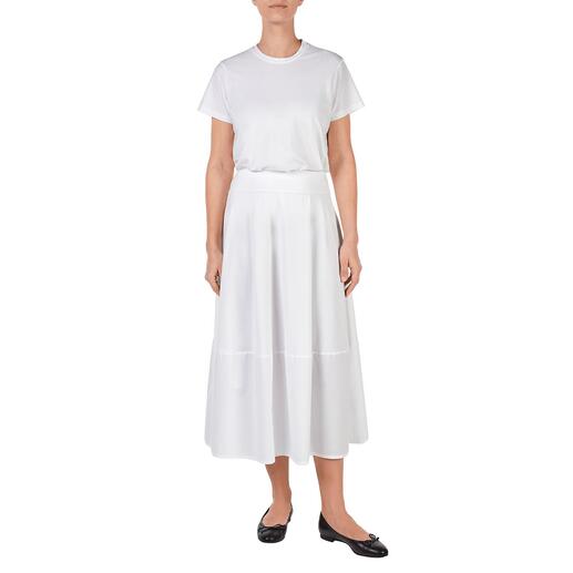 Jupe ou T-shirt basique blanche LABO.ART Basique et accrocheur à la fois : le deux-pièces épuré à la couleur blanche.