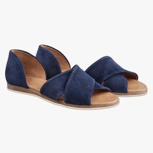 Sandales à croix bleu foncé d'Apple of Eden, taille 36.