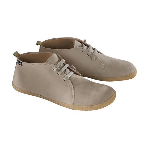 Paire de chaussures en cuir barefoot beige vue de devant