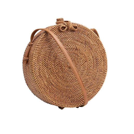 Sac rond à bandoulière ata Bali-Bali® La production de ce sac tendance nécessite plusieurs semaines. Mais lʼeffort en vaut la peine.