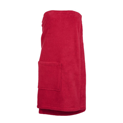 Sarong de sauna N’en montrez pas plus que nécessaire avec le sarong de sauna à triple fermeture.