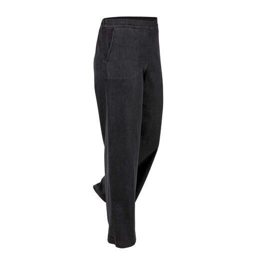 Pantalon à jambes larges Neu Nomads Fabriqué de manière durable en pur coton biologique dans une forme à enfiler confortable et en denim foncé.