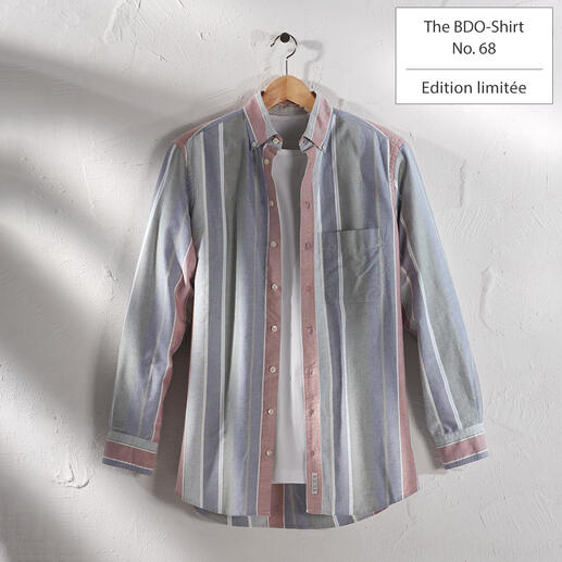 The BDO-shirt, Limited Edition No. 68 Redécouvrez une bonne vieille amie. Et oubliez qu’une chemise doit être repassée.