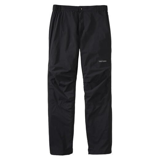 Pantalon de pluie noir de la combinaison Tretorn Light-Rain, taille 48.