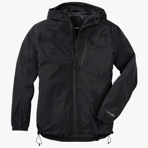 Veste noire pour femme Tretorn taille 36 avec capuche et fermeture éclair.