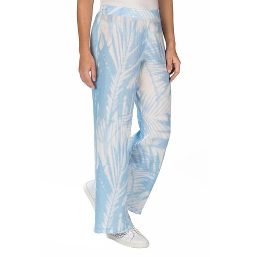 Pantalon à jambes larges en lin 120 % Lino Matière favorite tendance : le lin. Dans une qualité et une finition exquises.