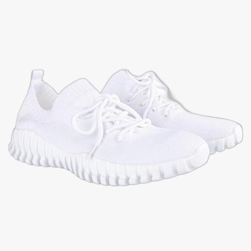 Baskets Knit blanches de bernie mev. en paire.