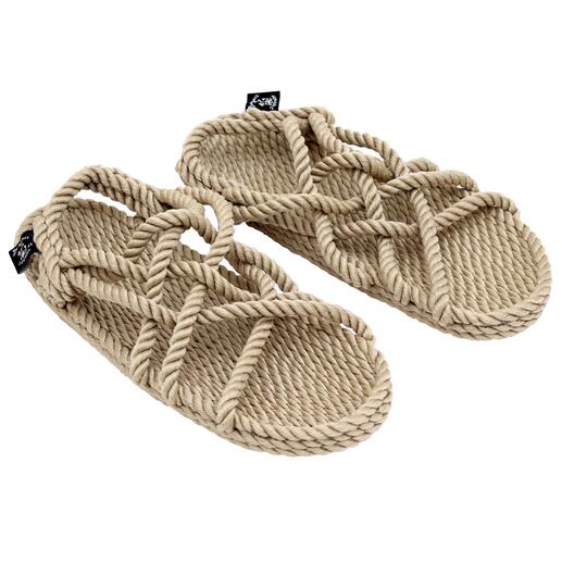 Sandales à cordes Nomadics Sandales tendance à structure tissée en corde – fabrication main durable.