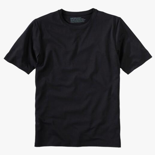 T-shirt en Tencel™, Noir Fonctionnel et durable à la fois : le T-shirt basique en Tencel™ et coton biologique.