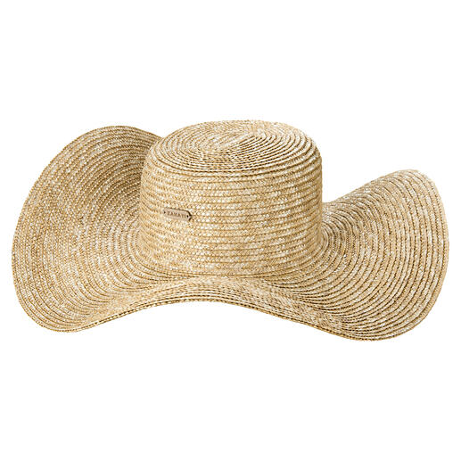 Chapeau de paille ondulé Zahati De la paille cultivée sur place. Fabrication à la main artisanale. Et chaque chapeau est une pièce unique.