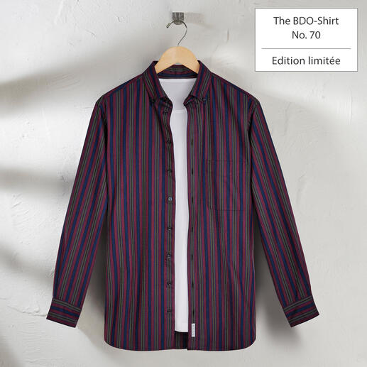 The BDO Shirt, Limited Edition No. 70 Redécouvrez une bonne vieille amie. Et oubliez qu’une chemise doit être repassée.