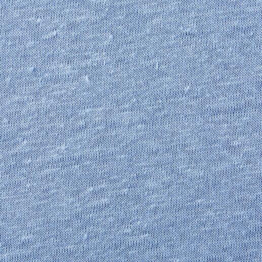 Bleu glace Gros plan d'une étoffe en lin bleu clair.