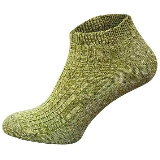 Socquettes en lin Les socquettes pour baskets en mérinos bio et lin : respirantes. Inodores. Super confortables.