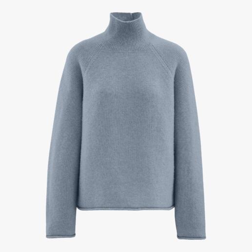 Pull géométrique Junghans 1954 Trilogie de bien-être : le pull géométrique avec le luxe de la soie, du bébé alpaga et du cachemire.