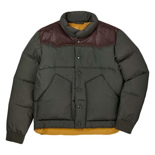 Veste Ranger Schott NYC Recommandée par les rangers américains : la veste dʼextérieur chaude avec empiècement épaule en cuir de veau.