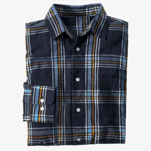 Chemise hivernale Madras OMTC De la chaleur de lʼInde à nos hivers froids : la chemise douce et chaude en flanelle Madras originale.