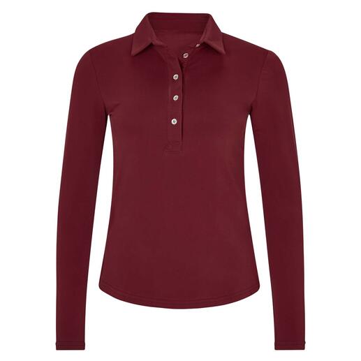 Polo dʼhiver CARUBINA Collection Le mélange parfait entre une blouse élégante, une chemise confortable et un pull réchauffant.