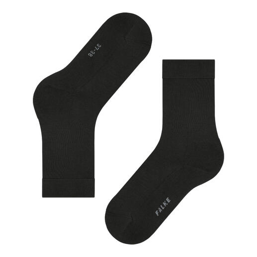 Chaussettes FALKE ClimaWool en vert foncé, paire composée d'une chaussette gauche et d'une droite