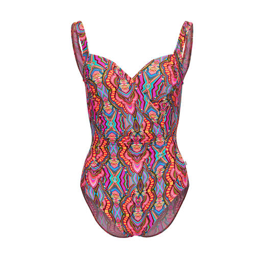 Vue de face du maillot de bain Schlankmacher coloré.