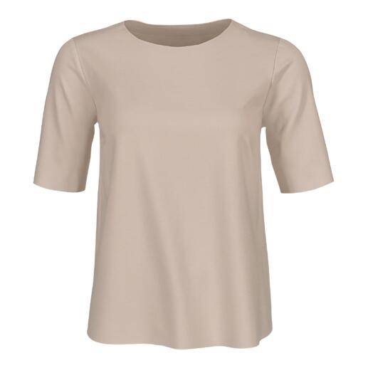 Chemisier beige de l'ensemble Vicario Cinque Punto Milano, taille 36.