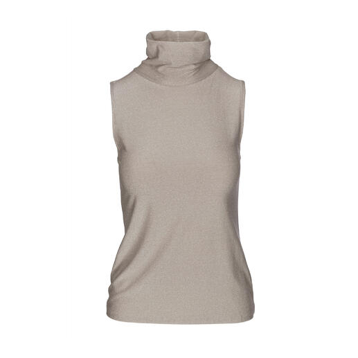 Haut col roulé glamour OCONI sur un fond blanc.