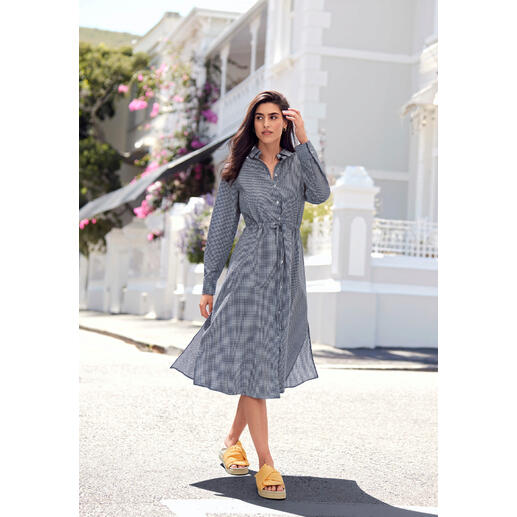 Robe en seersucker et carreaux Vichy Rossana Diva