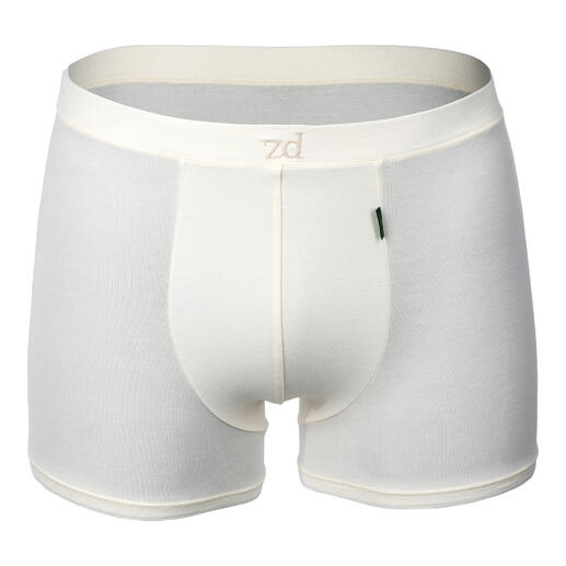 Shorts crème pour hommes, en fibre de soja