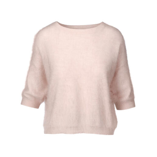 Pull en cachemire brossé beige de Junghans 1954.