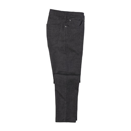 Pantalon smart-casual gardeur gris vu de côté.