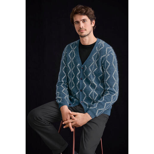 Cardigan en alpaga brossé